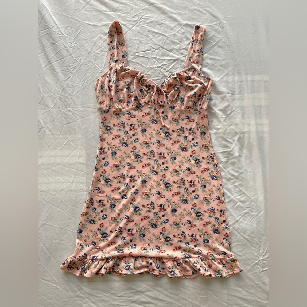 Reformation Pink Floral Mini Dress